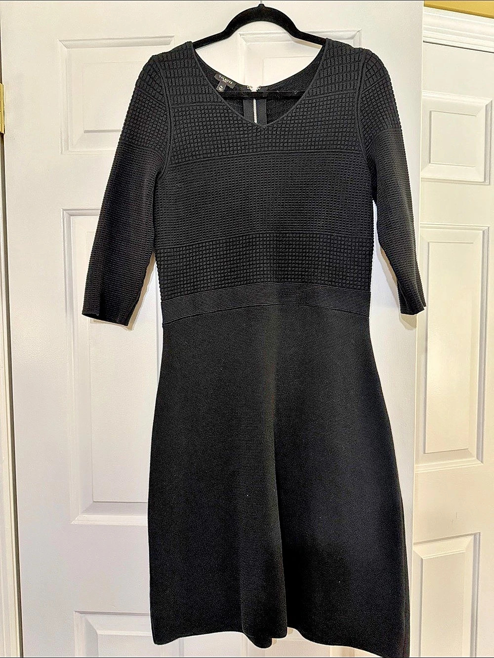 Talbots Textured Knit Fit & Flare Dress Midi Dress Size Medium